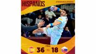 Los Hispanos arrollan a Eslovaquia con un Sergey Hernandez inmenso