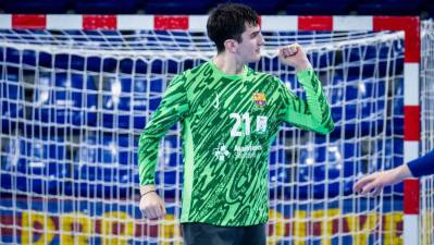 Filip Saric y Pol Quiroga defenderán la porteria del Barça en Cangas