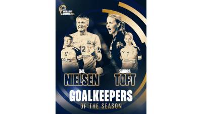 Emil Nielsen, mejor portero de 2024 en los EHF Excellence Awards