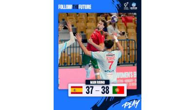 Los Hispanos Junior caen por la mínima ante Portugal y rompen su imbatibilidad