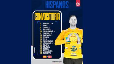 Agustín Casado entra en la convocatoria de los Hispanos contra Dinamarca