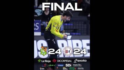 Dicorpebal Logroño empata in extremis en Granollers y se aferra a la segunda posición