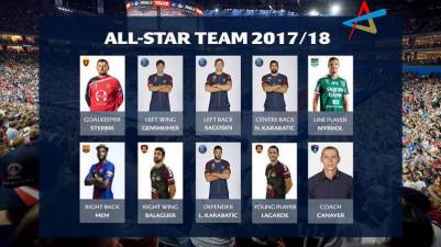 Arpad Sterbik y David Balaguer en el All Star de la Champions League 17/18