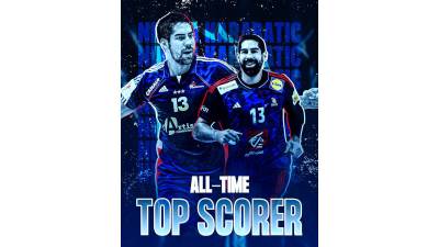 Nikola Karabatic, máximo goleador de la historia de los Europeos de balonmano