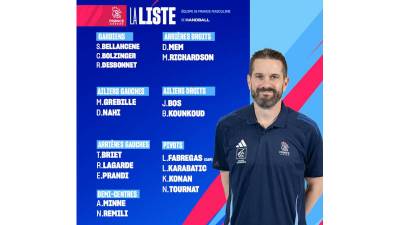 Lista definitiva de Francia para el Mundial de balonmano 2025