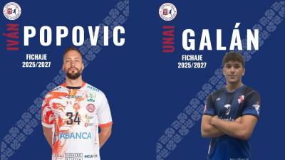 BM Logroño anuncia los fichajes de Ivan Popovic y Unai Galan