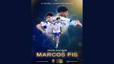Marcos Fis repite en el All Star Team Asobal 25/26 como jugador revelación