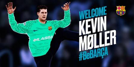 El Barcelona hace oficial el fichaje de Kevin Moller hasta 2021