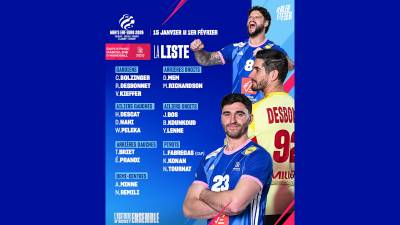 Lista definitiva de Francia para el Europeo de balonmano 2026