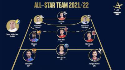 Dika Mem y Aleix Gomez, en el All Star Team de la EHF Champions League 21/22