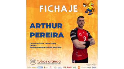 Tubos Aranda Villa de Aranda ficha al brasileño Arthur Pereira para la 24/25