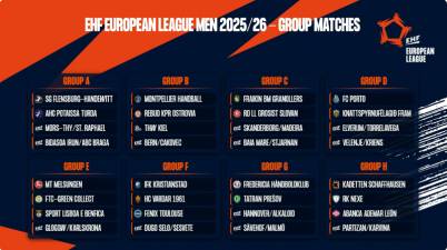 Buen sorteo para los cuatro españoles en la EHF European League 25/26
