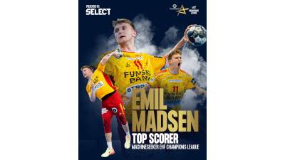 Emil Madsen, máximo goleador de la EHF Champions League 22/23