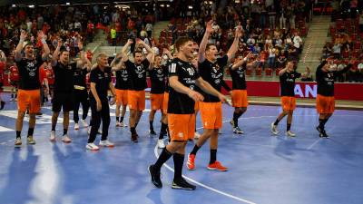 Cañellas y Biosca, campeones de liga con el Kadetten Schaffhausen suizo