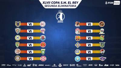 Definidos los duelos de segunda ronda de la Copa del Rey