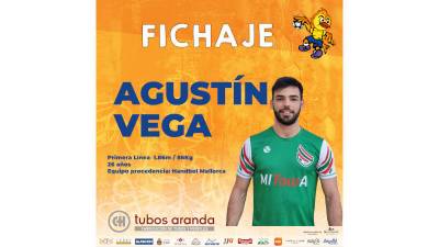 Tubos Aranda Villa de Aranda ficha a Agustin Vega para la 24/25